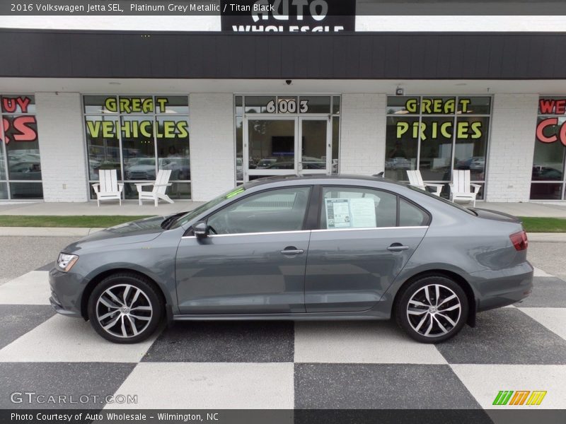 Platinum Grey Metallic / Titan Black 2016 Volkswagen Jetta SEL