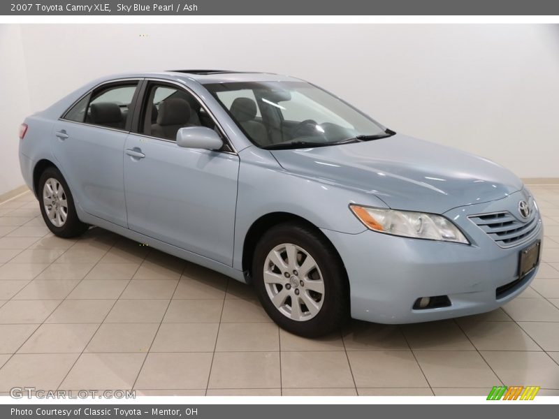 Sky Blue Pearl / Ash 2007 Toyota Camry XLE