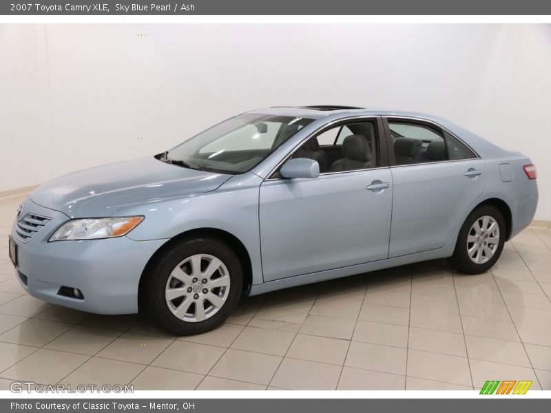 Sky Blue Pearl / Ash 2007 Toyota Camry XLE