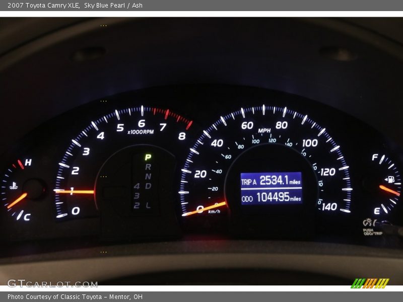 Sky Blue Pearl / Ash 2007 Toyota Camry XLE