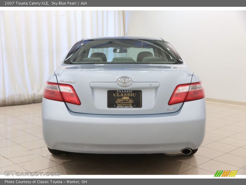 Sky Blue Pearl / Ash 2007 Toyota Camry XLE