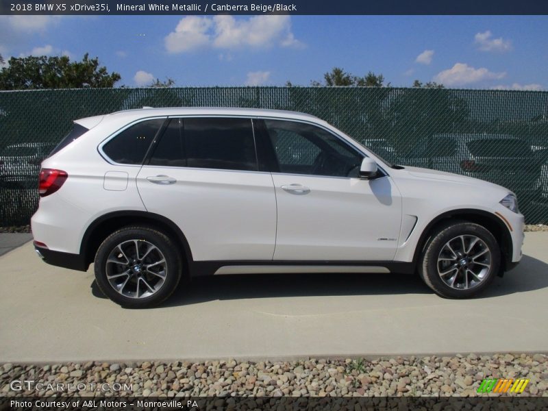 Mineral White Metallic / Canberra Beige/Black 2018 BMW X5 xDrive35i