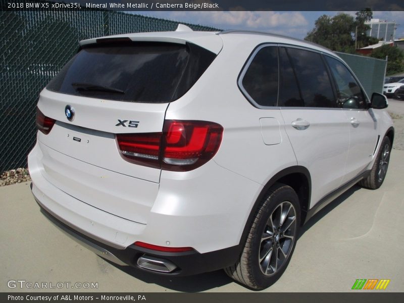 Mineral White Metallic / Canberra Beige/Black 2018 BMW X5 xDrive35i