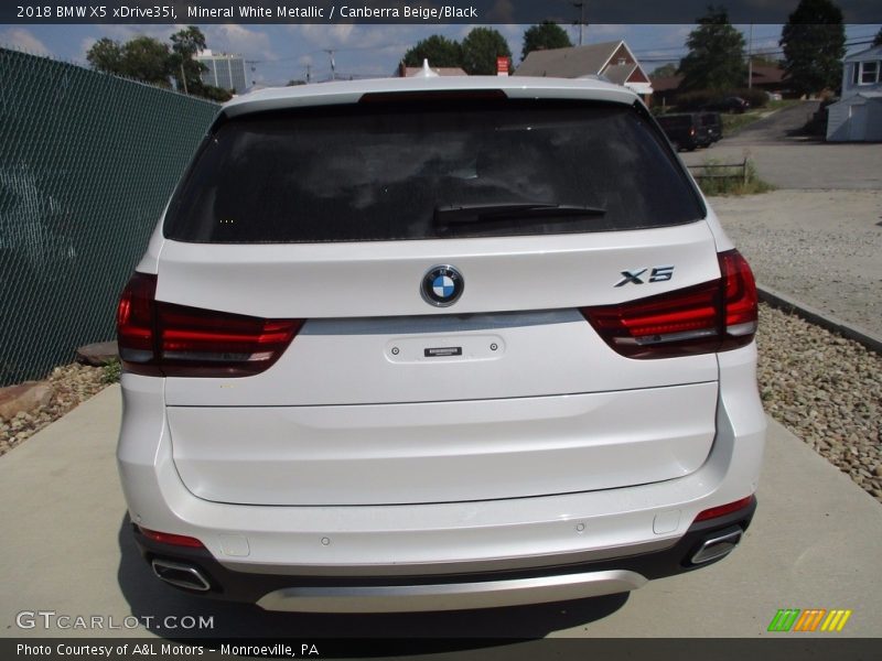 Mineral White Metallic / Canberra Beige/Black 2018 BMW X5 xDrive35i