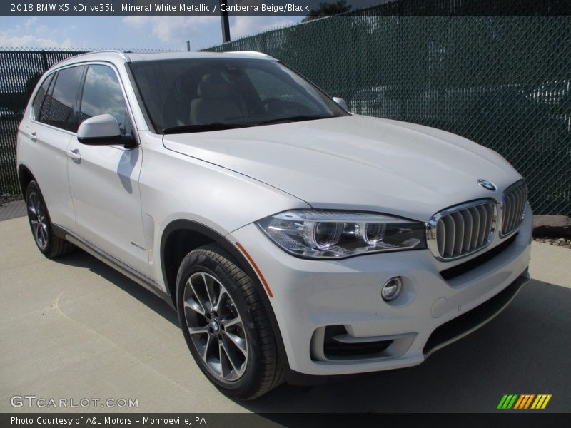 Mineral White Metallic / Canberra Beige/Black 2018 BMW X5 xDrive35i