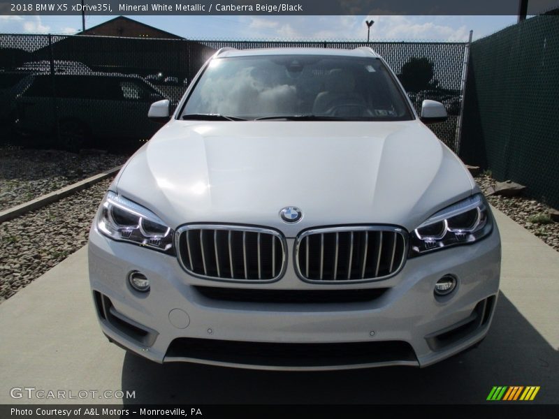 Mineral White Metallic / Canberra Beige/Black 2018 BMW X5 xDrive35i