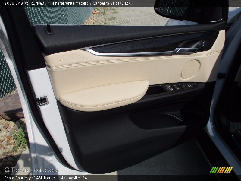Mineral White Metallic / Canberra Beige/Black 2018 BMW X5 xDrive35i