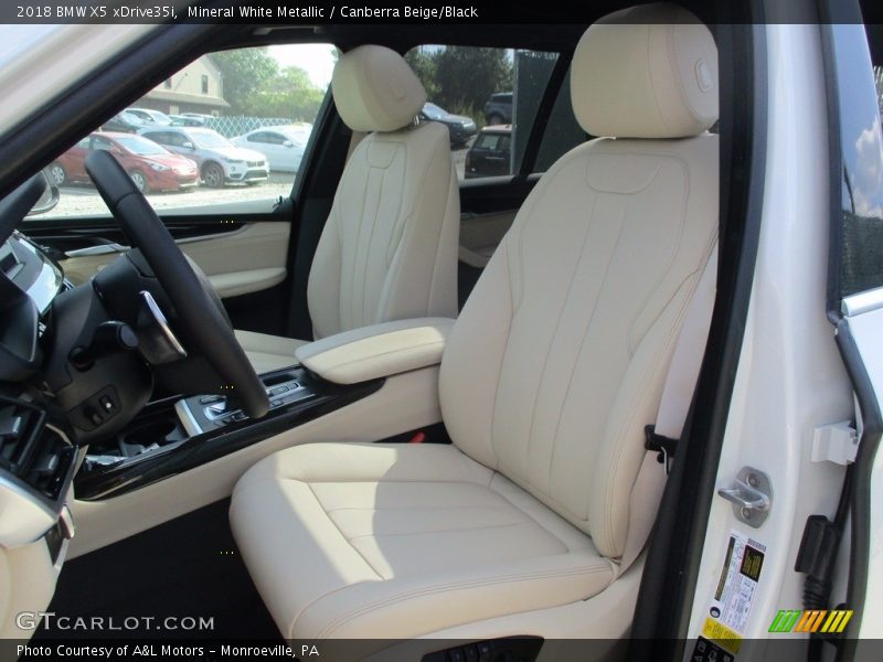 Mineral White Metallic / Canberra Beige/Black 2018 BMW X5 xDrive35i