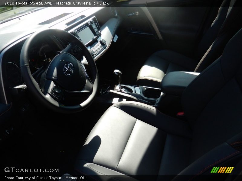Magnetic Gray Metallic / Black 2018 Toyota RAV4 SE AWD