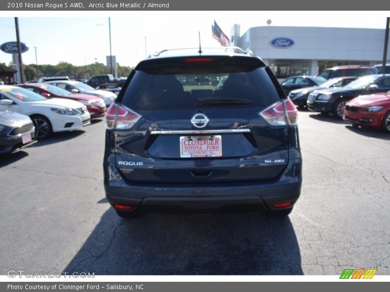 Arctic Blue Metallic / Almond 2016 Nissan Rogue S AWD