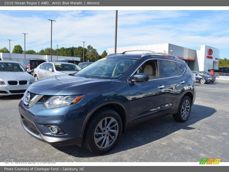 Arctic Blue Metallic / Almond 2016 Nissan Rogue S AWD