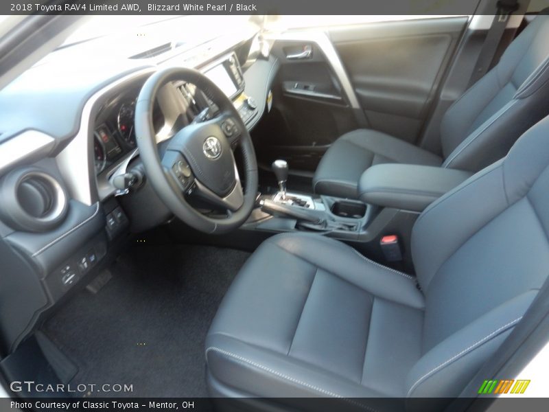 Blizzard White Pearl / Black 2018 Toyota RAV4 Limited AWD