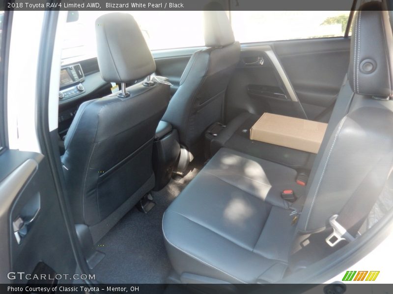 Blizzard White Pearl / Black 2018 Toyota RAV4 Limited AWD