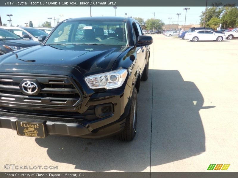 Black / Cement Gray 2017 Toyota Tacoma SR Double Cab 4x4