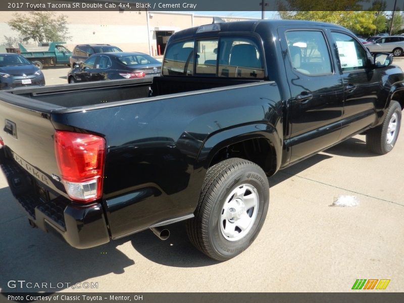 Black / Cement Gray 2017 Toyota Tacoma SR Double Cab 4x4