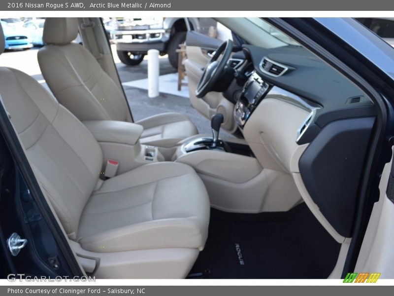 Arctic Blue Metallic / Almond 2016 Nissan Rogue S AWD