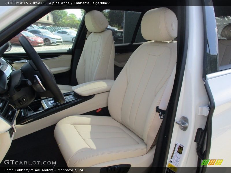 Alpine White / Canberra Beige/Black 2018 BMW X5 xDrive35i