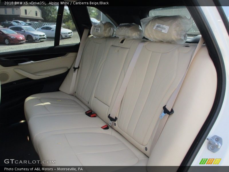 Alpine White / Canberra Beige/Black 2018 BMW X5 xDrive35i