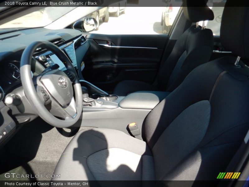 Blue Crush Metallic / Black 2018 Toyota Camry LE