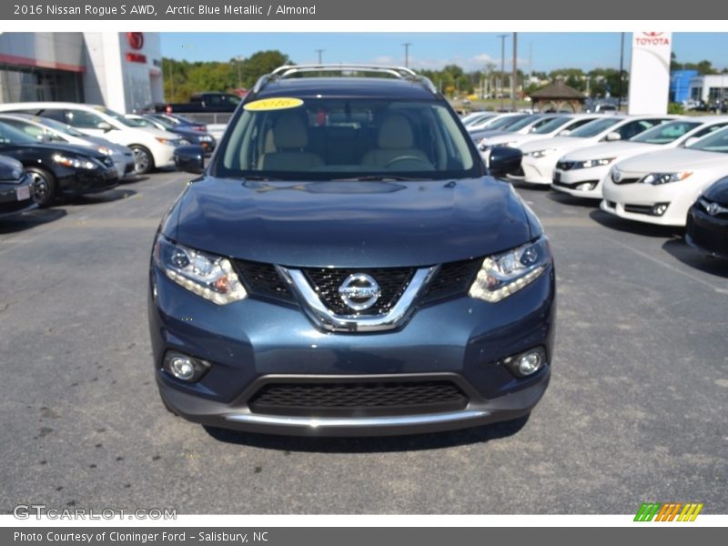 Arctic Blue Metallic / Almond 2016 Nissan Rogue S AWD