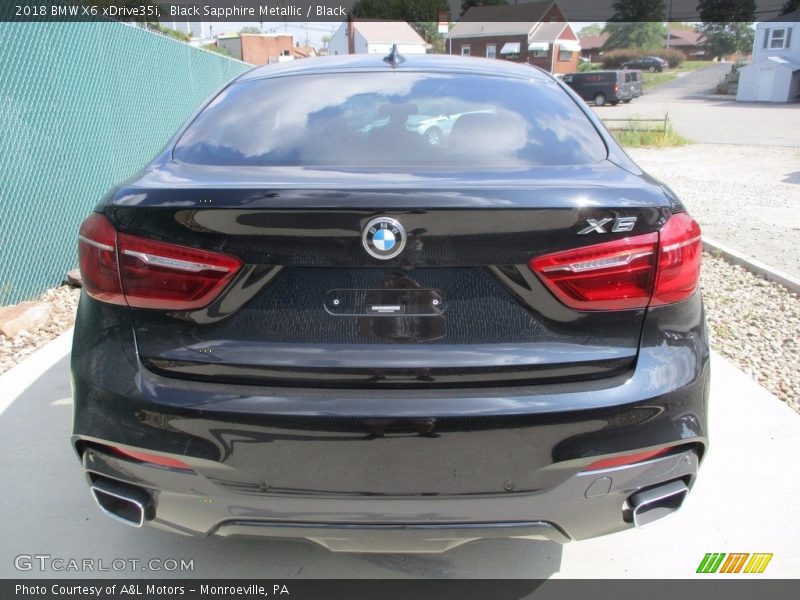 Black Sapphire Metallic / Black 2018 BMW X6 xDrive35i