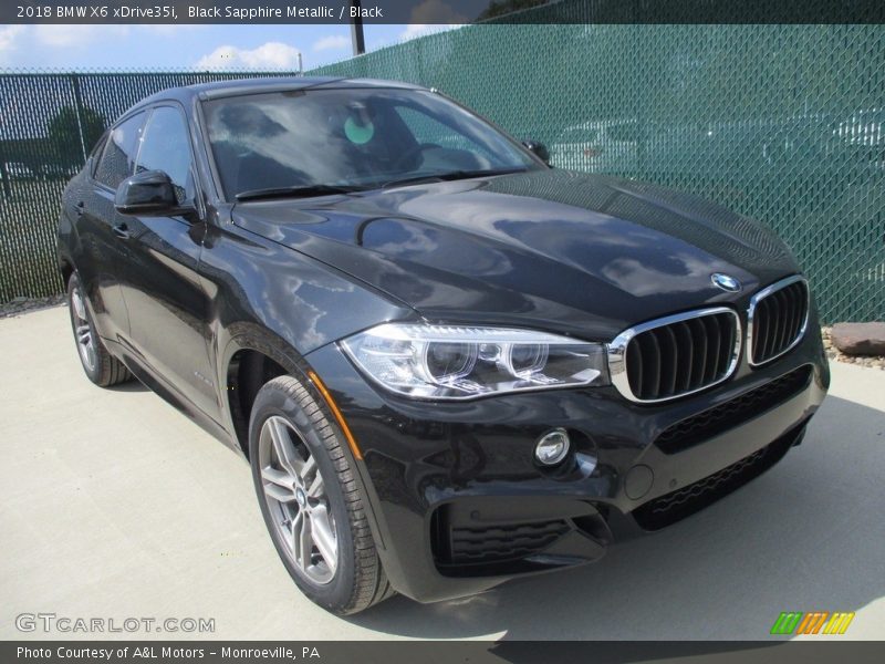 Black Sapphire Metallic / Black 2018 BMW X6 xDrive35i