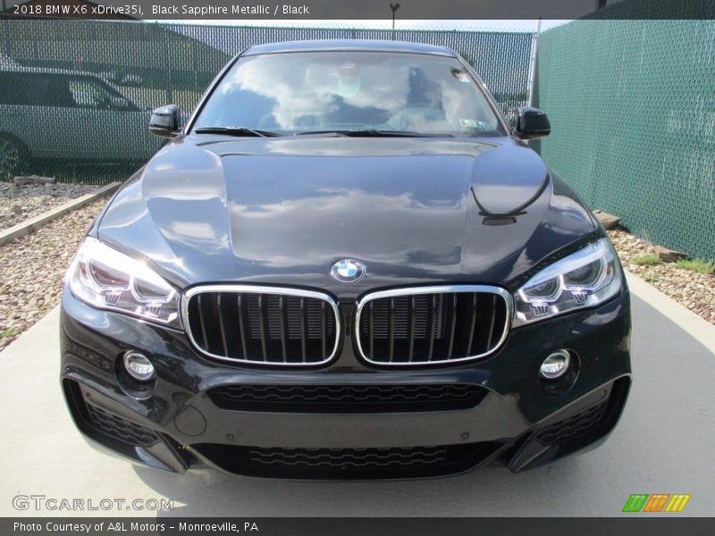 Black Sapphire Metallic / Black 2018 BMW X6 xDrive35i