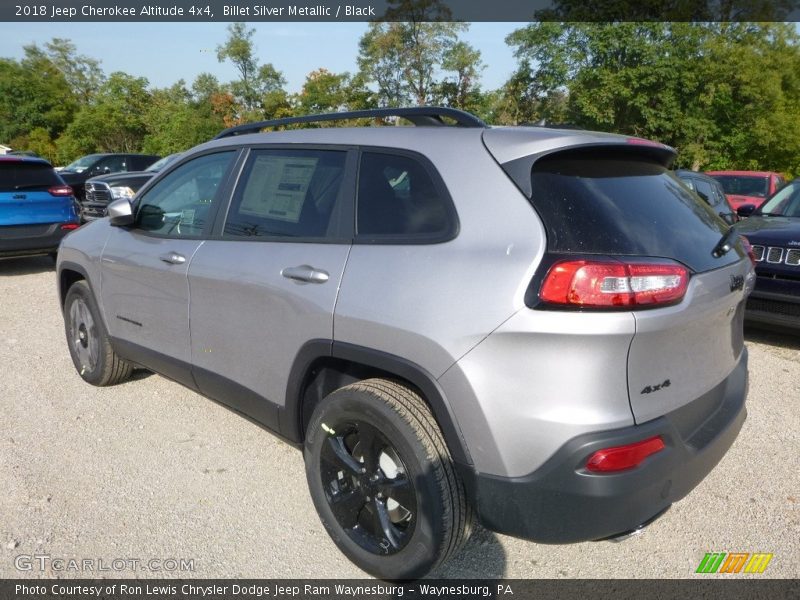 Billet Silver Metallic / Black 2018 Jeep Cherokee Altitude 4x4