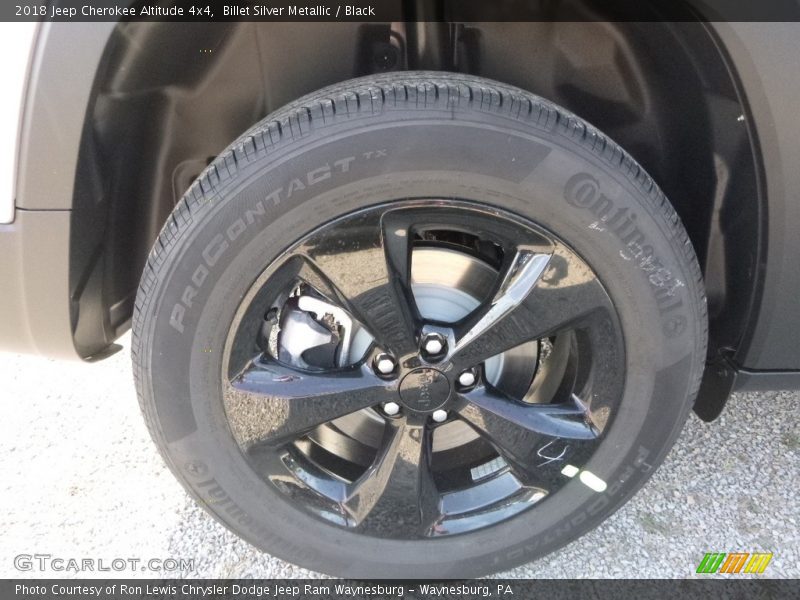 Billet Silver Metallic / Black 2018 Jeep Cherokee Altitude 4x4