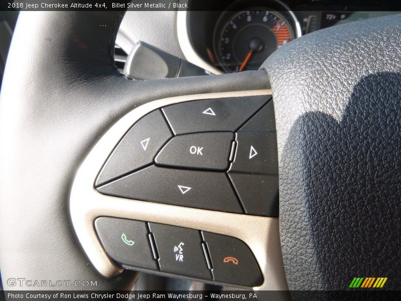 Billet Silver Metallic / Black 2018 Jeep Cherokee Altitude 4x4