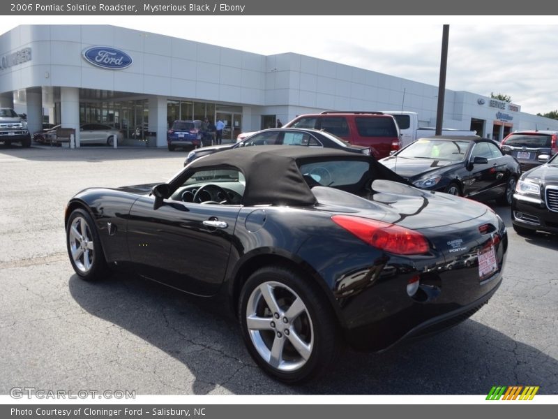 Mysterious Black / Ebony 2006 Pontiac Solstice Roadster