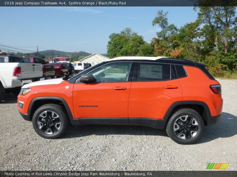 Spitfire Orange / Black/Ruby Red 2018 Jeep Compass Trailhawk 4x4
