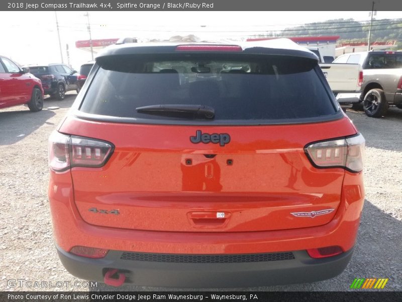 Spitfire Orange / Black/Ruby Red 2018 Jeep Compass Trailhawk 4x4