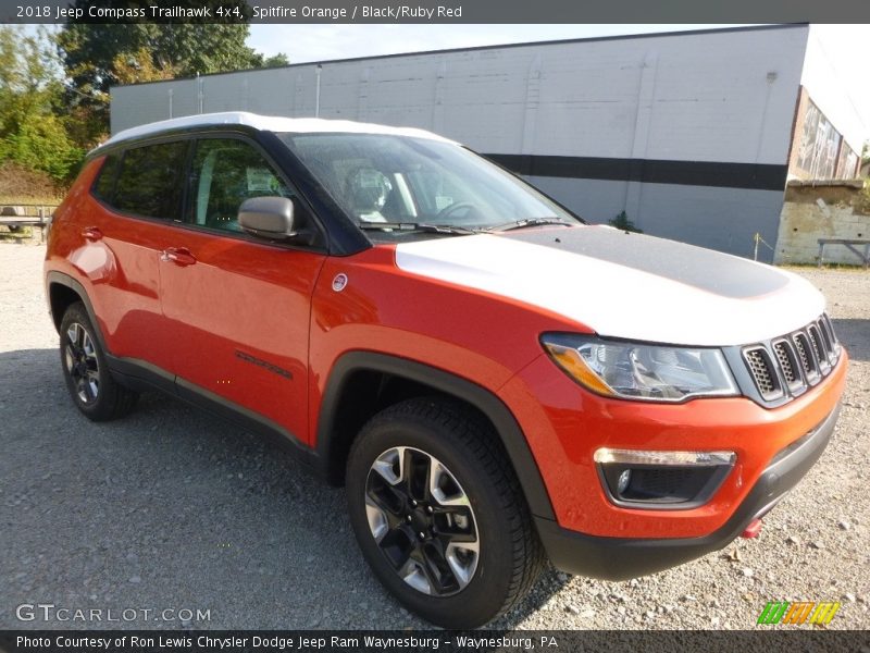 Spitfire Orange / Black/Ruby Red 2018 Jeep Compass Trailhawk 4x4