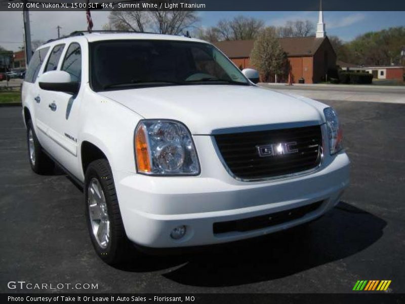 Summit White / Light Titanium 2007 GMC Yukon XL 1500 SLT 4x4