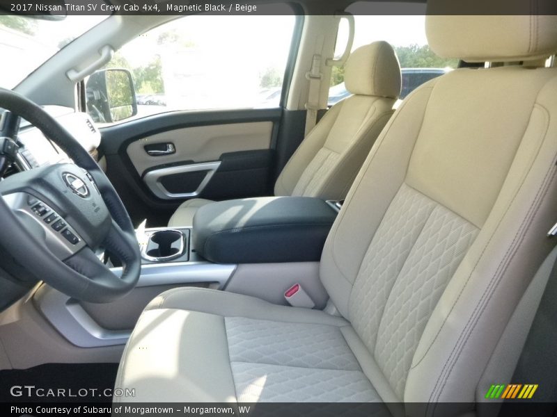 Magnetic Black / Beige 2017 Nissan Titan SV Crew Cab 4x4