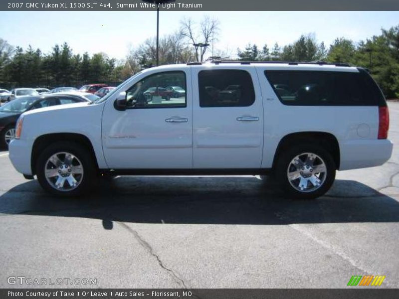 Summit White / Light Titanium 2007 GMC Yukon XL 1500 SLT 4x4