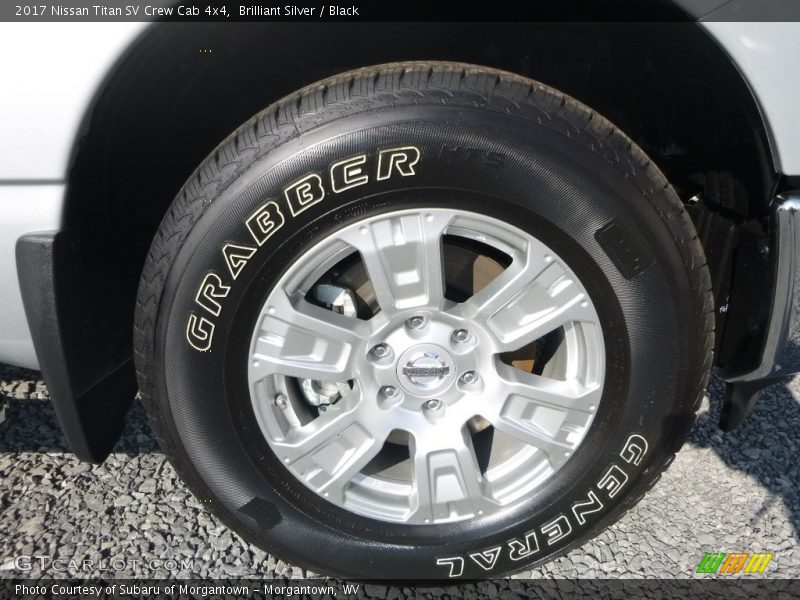 Brilliant Silver / Black 2017 Nissan Titan SV Crew Cab 4x4