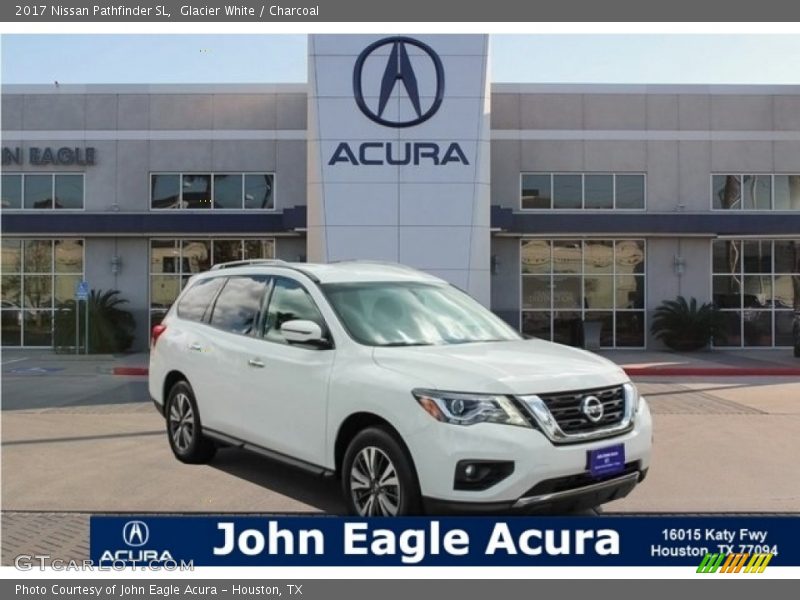 Glacier White / Charcoal 2017 Nissan Pathfinder SL