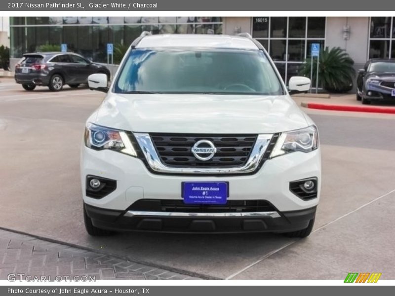 Glacier White / Charcoal 2017 Nissan Pathfinder SL