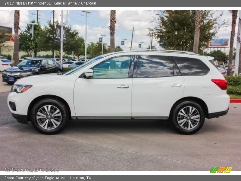 Glacier White / Charcoal 2017 Nissan Pathfinder SL