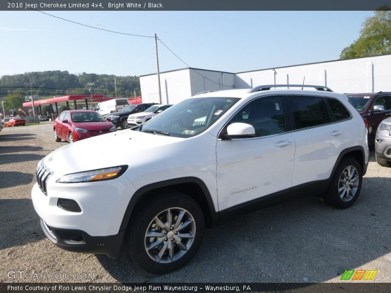 Bright White / Black 2018 Jeep Cherokee Limited 4x4