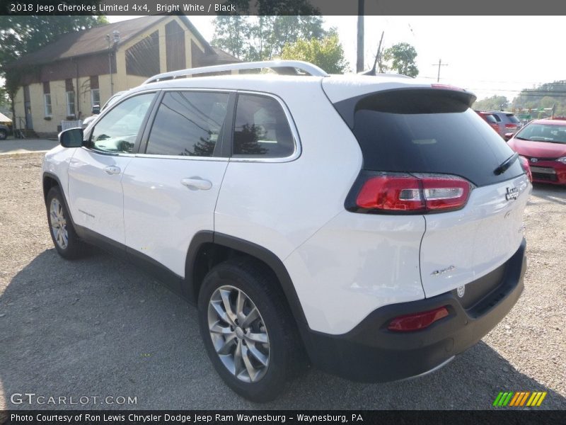 Bright White / Black 2018 Jeep Cherokee Limited 4x4