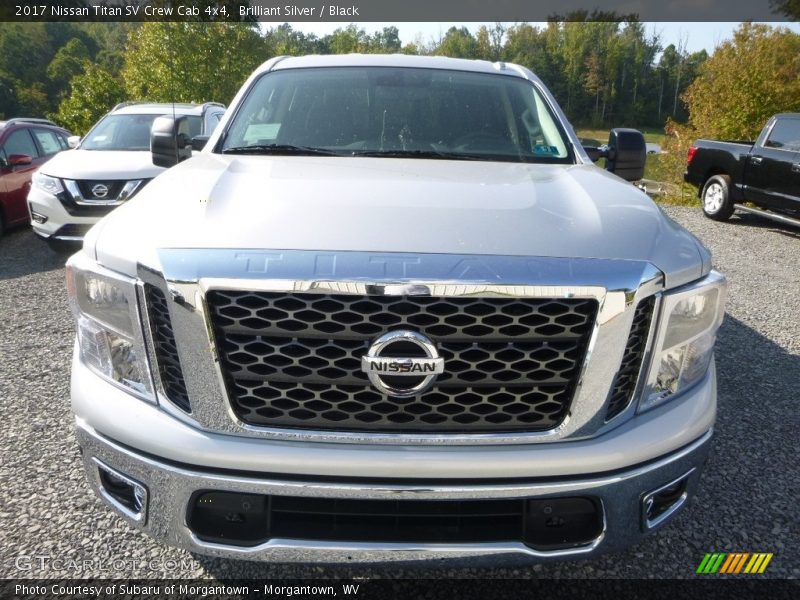 Brilliant Silver / Black 2017 Nissan Titan SV Crew Cab 4x4