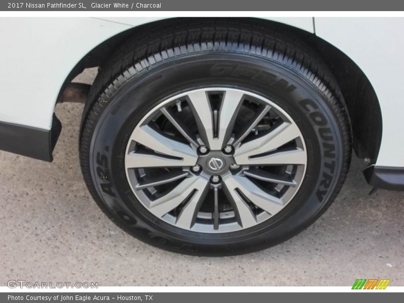 Glacier White / Charcoal 2017 Nissan Pathfinder SL