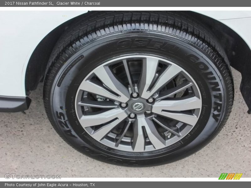 Glacier White / Charcoal 2017 Nissan Pathfinder SL