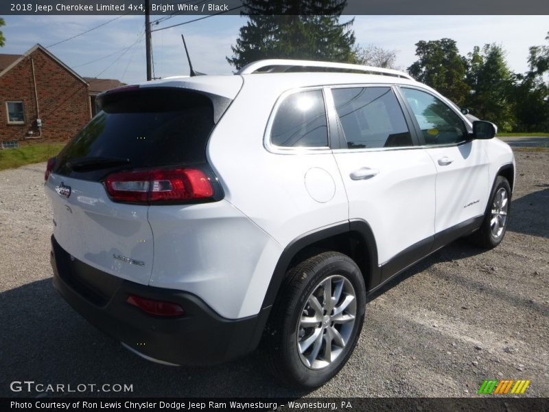 Bright White / Black 2018 Jeep Cherokee Limited 4x4
