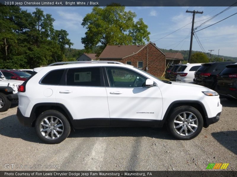 Bright White / Black 2018 Jeep Cherokee Limited 4x4