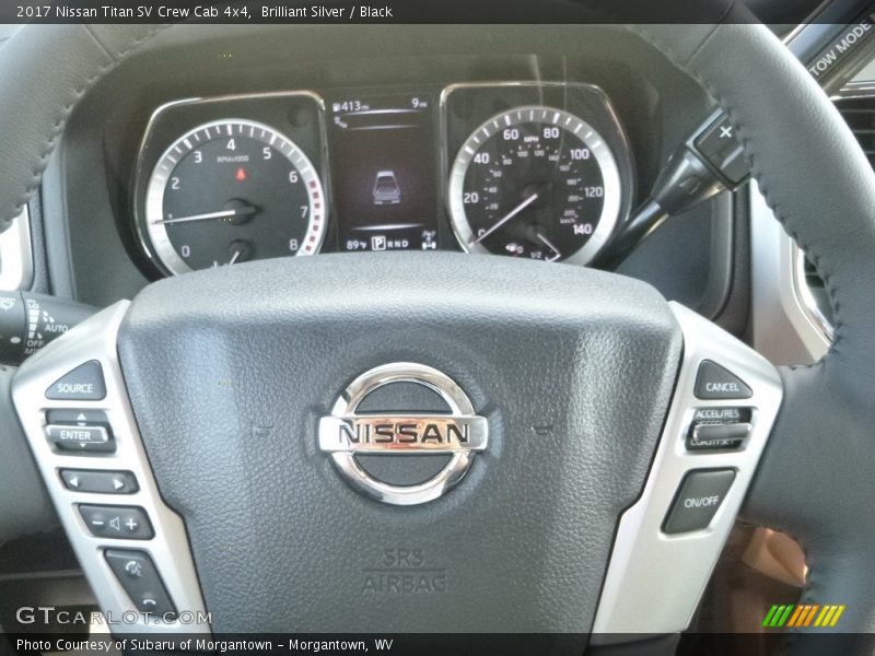 Brilliant Silver / Black 2017 Nissan Titan SV Crew Cab 4x4