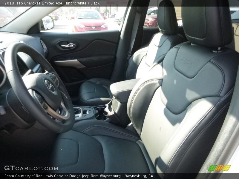 Bright White / Black 2018 Jeep Cherokee Limited 4x4